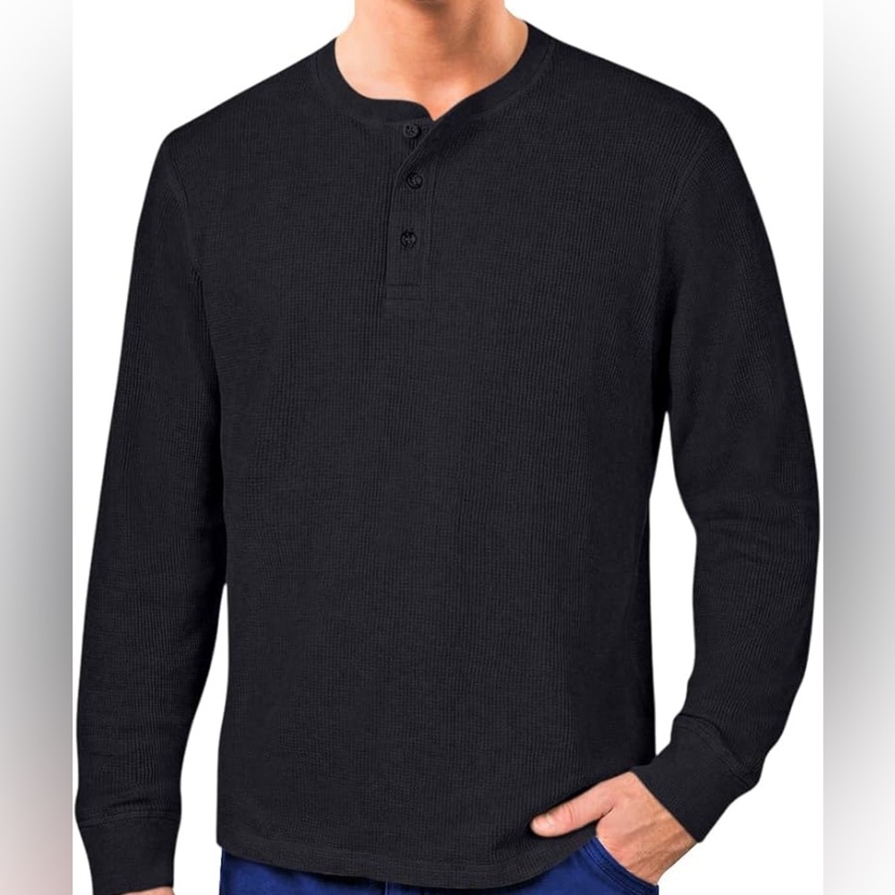 H&M Mens Ribbed Fit Long Sleeve